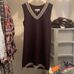 Jude Connally dress size small navy with white